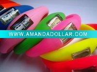Wholesale rubber ion fashionable charming sport watch in 2011
