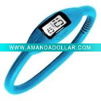 Ion silicone sports watch
