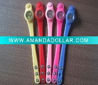 Charm Silicone Sport Watch with button