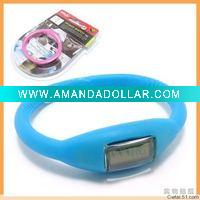 Wholesale ion wristband watch/ion sports watch/silicone watch