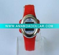 LOGO design printed silicone sport watch