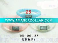 Silicone fashion sports watch