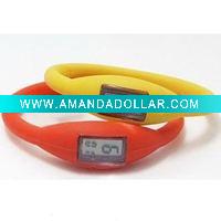 Wholesale 2010 New Fashion waterproof bangle wrist Silicone Ion sport Watch