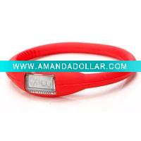 Wholesale wristband watch/ion sports watch/silicone watch