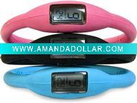 Silicone ion sports watch