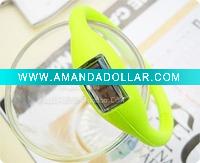 silicone wrist watch