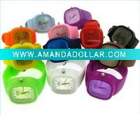 Novel design ion silicone watch