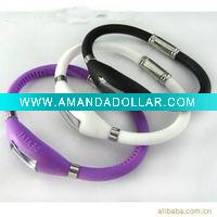Custom-made Ion Silicone watches Opp packing waterproof ATM3 w005