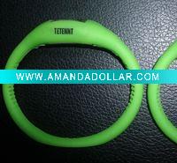 Fashion Logo printed ION sport silicone watch waterproof