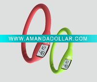 Wholesale silicone sport digital watch, waterproof, sweat-resistance