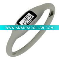 Wholesale fashion sports gift silicone digital anion bracelet/ wristband watch