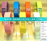 Wholesale 2011 hot design silicon gum watch
