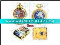 Wholesale EVA characters gold pocket watch