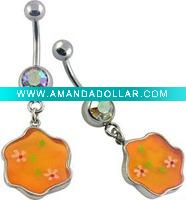 Wholesale 316L surgical stainless steel body piercing jewelry belly ring