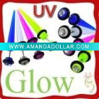 Wholesale fashion glow in the dark body piercing ear jewelry
