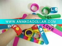 Fashion Silicone slap wristband/bracelet