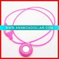 Wholesale Newest style red charming silicone bracelet&necklace