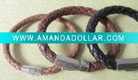 Wholesale 2011 Fashion Lady Real Leather Bracelet