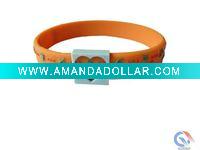 debossed silicone bracelet