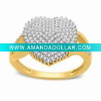 Wholesale fashion heart ring,alloy ring.silver ring