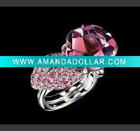 Wholesale fashion heart ring,alloy ring.silver ring