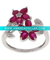 Wholesale cheapest flower ring.alloy ring.fashion ring