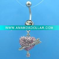 Wholesale 316L surgical stainless steel body jewelry,fashion belly ring,fashion jewelry