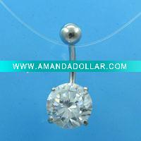 Wholesale 316L surgical stainless steel body jewelry,insulation piercing clamp,belly piercing jewelry,pierce