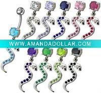 Wholesale Fancy lovely body jewelry+navel ring body jewelry+steel body jewelry