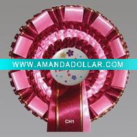Wholesale Fashion ribbon badge rosette