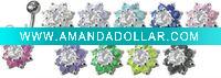 Wholesale fashion fancy body jewelry+navel ring body piercing jewelry+body piercing jewelry belly rings
