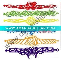 Wholesale Lastest Popular Hollow Silicone Bracelet Wristband--Customized can be met