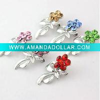 Wholesale 2011 fashion alloy brooch, rhinestone brooch for promotion(hot)