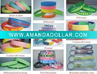 Wholesale (2011 hot sell ) custmized silicone wristband bracelets