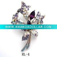 Wholesale 2011 Hot Fashion Flower Shape Brooch