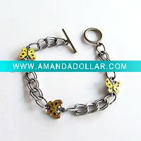 Wholesale Fashion Butterfly Charm bracelet,Enamel Color