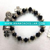 Wholesale fashion black crystal bracelets