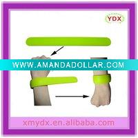 Kid safe silicone slap wrap bracelet
