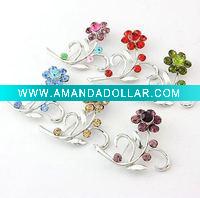 Wholesale promotion 2011 fashion alloy brooch, rhinestone brooch(hot)