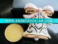 Wholesale Christmas Bell Brooch