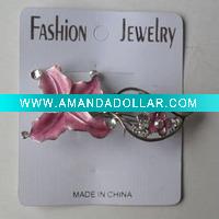 Wholesale pink enamel cheap brooch