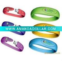 Wholesale USB Cover Silicone Wristband