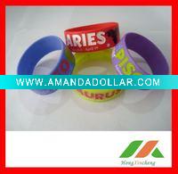 Wholesale Many Styles1 Inch width debossed silicone bracelet