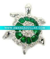 Wholesale "Turtle" 2011 New rhinestone Brooches jewelry, feature crystals & Epoxy