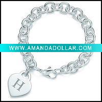Wholesale 2011 Fashion jewelry Silver Heart Bracelet
