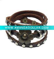 Wholesale leather bracelet for boy and men