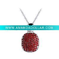 Wholesale 2011 Fashion Crystal Rhinestone Vintage Pendant Necklace JNK2657