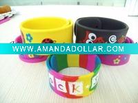 Wholesale Hot Sell Fashion Silicone slap bracelet