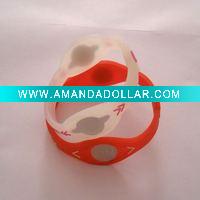 Wholesale Silicon wristband with hologram