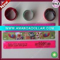 Wholesale 2011 hot sale Sportful custom-made silicone rubber reflective slap/snap/papa wristband/bracelet/bangle